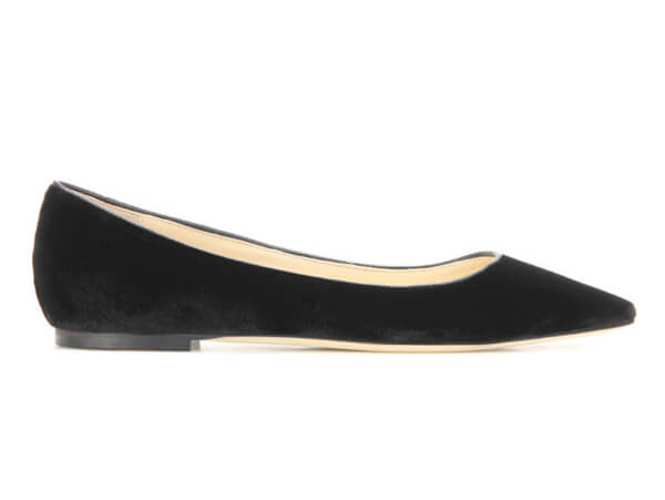 16-17AW Jimmy choo ジミーチュウスーパーコピー Romy ベルベット バレリーナ